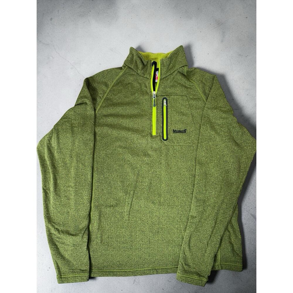 Marker Base Layer 1/4 Zip Pullover, Green Unisex … - image 1